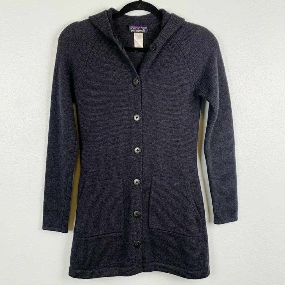 Patagonia 100% merino thick hoody sweater XS/S